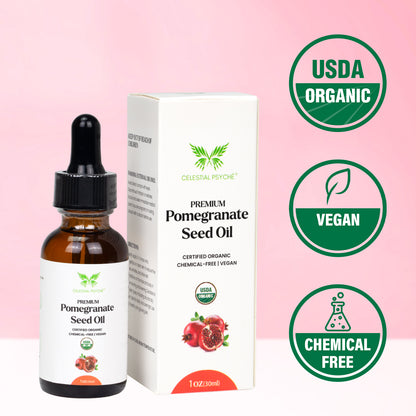 USDA Organic Pomegranate Seed Oil (1 Oz)